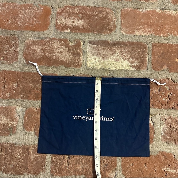 Vineyard Vines Blue & White Drawstring Pouch Dust Bag Storage Shoe Bag - Picture 5 of 7
